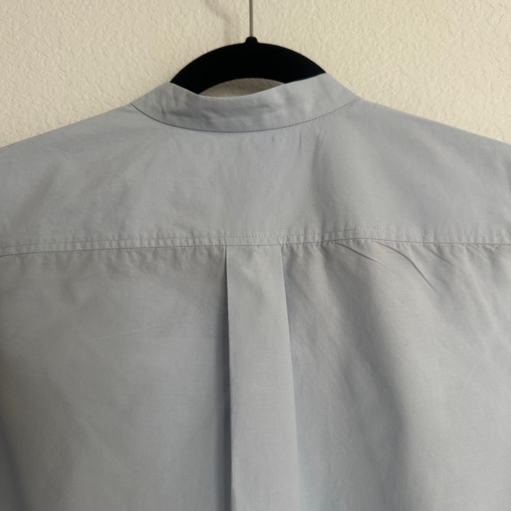 MM LAFLEUR baby blue sleeveless 100% cotton blouse M - Picture 8 of 8